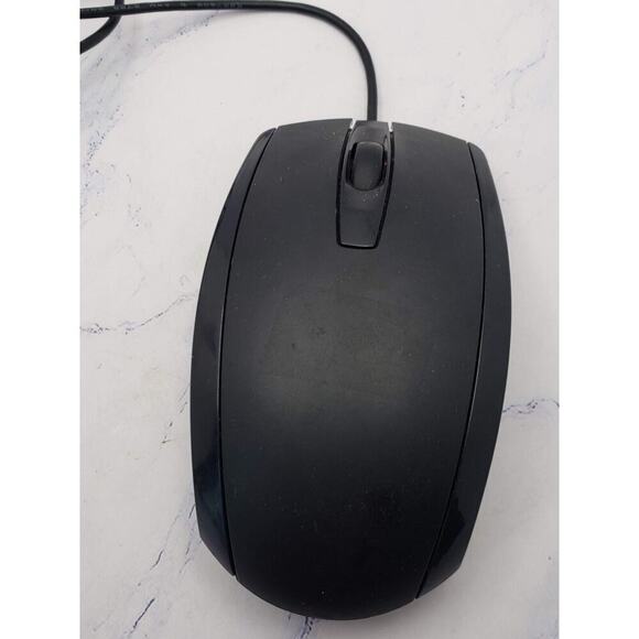 Genuine HP MSU0923 USB Wired Optical Mouse 697738-001 Black Tested - Picture 2 of 5
